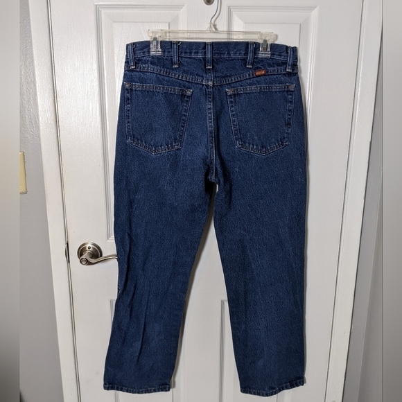 New Classic Fit 100% Cotton Medium Wash Men's Jeans from Rustler Size 34x29 - Picture 3 of 7